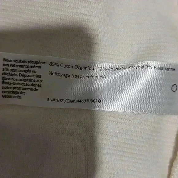 EILEEN FISHER Women’s Size S Ivory Organic Cotton Blend Rib Open Kimono Jacket - Picture 8 of 8